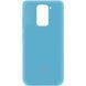 Чохол Silicone Cover A для Xiaomi Redmi Note 9 / Redmi 10X Блакитний / Light Blue 43239 2