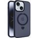 Чохол Metal Buttons MagSafe Colorful HQ Ring для Iphone 13 / 14 Dark Blue 84154 5