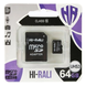 Карта памяти Hi-Rali MicroSDXC UHS-3 64GB Class 10 с адаптером Black 66358