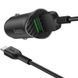Автомобільний зарядний пристрій Hoco Z39 + Quick Charge 3.0 + USB Cable MicroUSB 2USB / 18W Black 57720 3