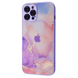 Чохол TPU+Glass Marble Clouds для Iphone 12 Pro Max Purple 60350