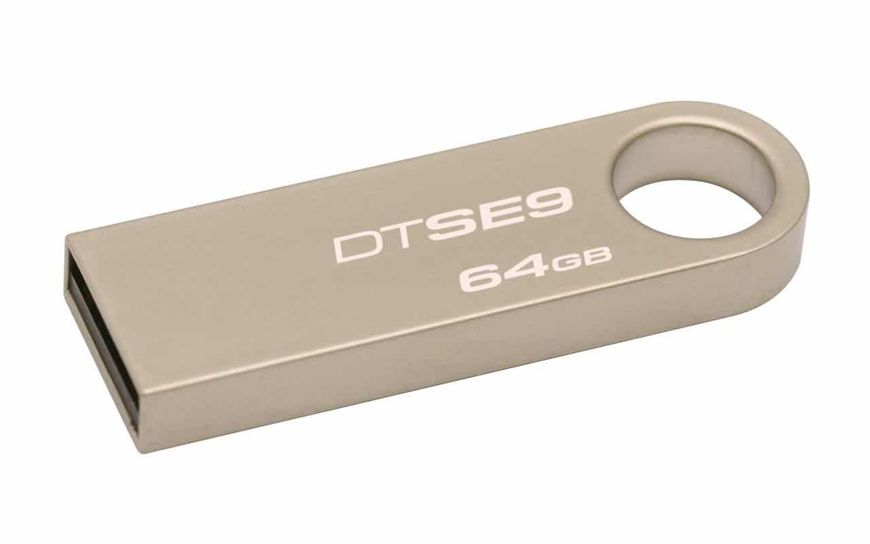 Флеш-пам'ять Kingston DT SE 9 64GB Metal Silver 37840