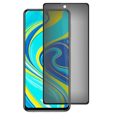 Защитное стекло Антишпион Privacy для Xiaomi Redmi Note 10 / 10s / Poco M5s / Note 11 / 11s / 12s Black 68217