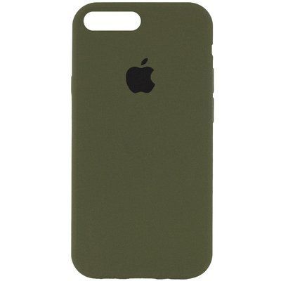 Чехол Silicone Case 360 для Iphone 7 Plus / 8 Plus Зеленый / Dark Olive 82313