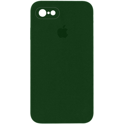 Чехол Silicone Case Square для Iphone 6 / 6s Зеленый / Army green 69127