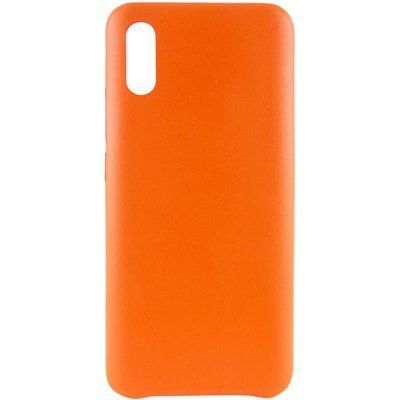 Защитный чехол Leather Case для Xiaomi Redmi 9A Оранжевый 48098