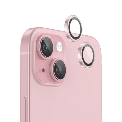 Захисне скло Lens на камеру для для Iphone 15 / 15 Plus Pink 88622