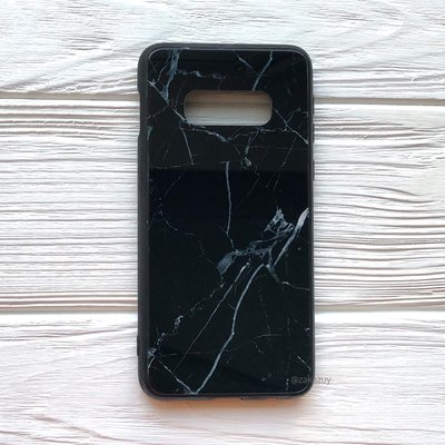 Чехол TPU+Glass Luxury Marble для Samsung G970 Galaxy S10e Черный 34079