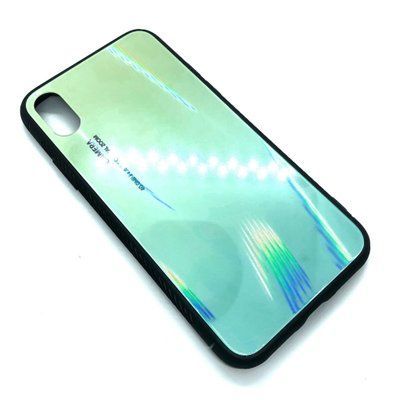 Чохол TPU+Glass Gradient для Iphone XS Max Салатовий / Зелений 34955