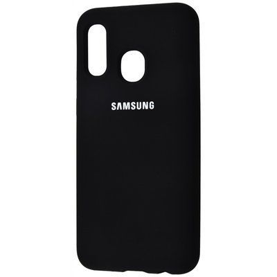 Чехол Silicone Cover для Samsung A40 2019 A405 Черный 34737