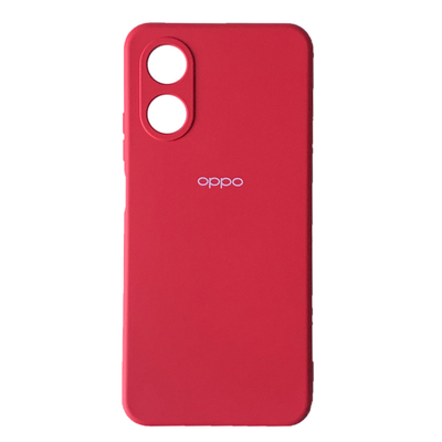 Чехол Silicone Case 360 и защитой камеры для Oppo A17 Red 69686