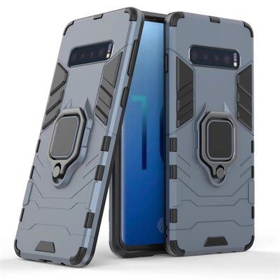 Противоударный чехол Transforme Ring для Samsung Galaxy S10 G973 Blue 57411