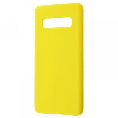 Чехол Silicone WAVE Full для Samsung Galaxy S10 G973 Yellow 41822