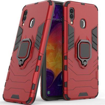 Протиударний чохол Transforme Ring для Samsung Galaxy A20 2019 A205 / A30 2019 A305 Червоний 36343