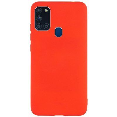 Чохол Matte для Samsung Galaxy A21s Червоний 47843