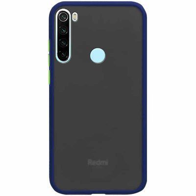 Чохол Soft-touch with Color Buttons для Xiaomi Redmi Note 8 Синій 38823