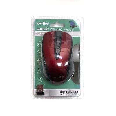 Мышь беспроводная Weibo RF-2819B Black / Red 44401
