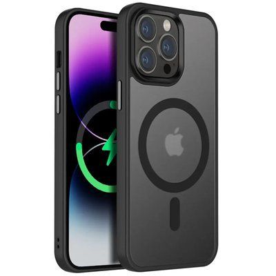 Чехол Metal Buttons MagSafe Colorful для Iphone 13 Pro Черный 84205