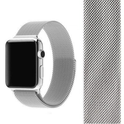 Ремінець Milanese Loop для Apple Watch 42/44/45/49 mm Срібний 34617