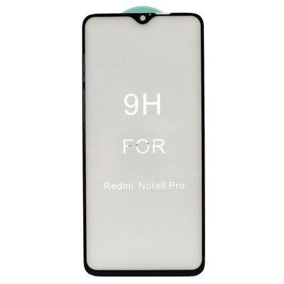 Захисне скло Premium 9H Full для Xiaomi Redmi Note 8 Pro Black 38971