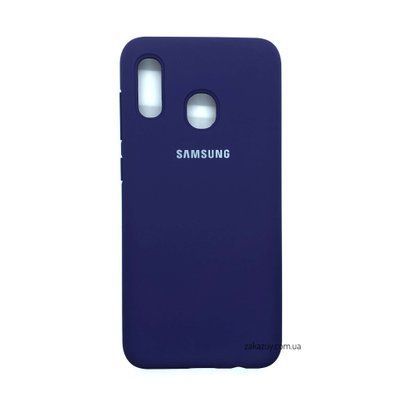 Чехол Silicone Cover для Samsung A205 / A305 Galaxy A20 / A30 Purple 34239