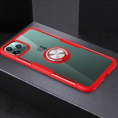 Чохол Din Crystal Magnet Ring для Iphone 11 Pro Max Червоний 50690