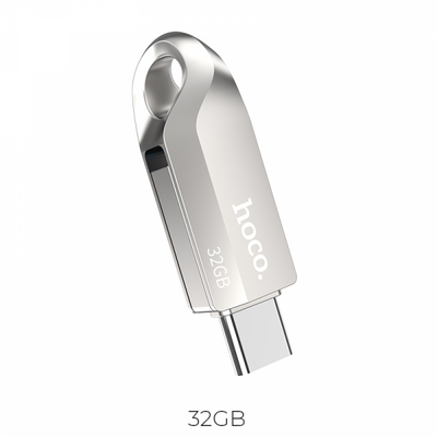 Флеш-пам'ять Hoco UD8 USB+Type-C 32Gb Silver 84761