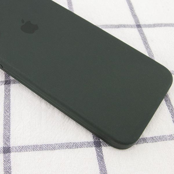 Чохол Silicone Case Square для Iphone 7 / 8 / SE 2020 Зелений / Black Green 57004