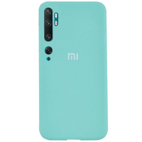Чехол Silicone Cover для Xiaomi Mi Note 10 / Mi Note 10 Pro Голубой / Light Blue 38490