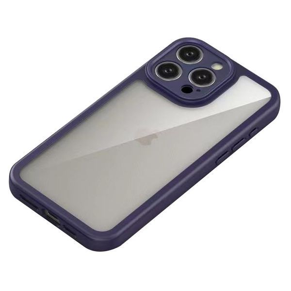 Чохол Colour 1.5mm для Iphone 15 Pro Прозорий / Purple 83246