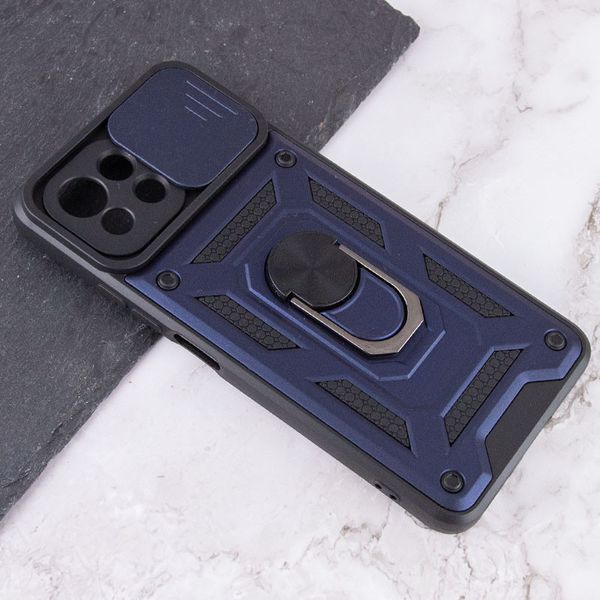Противоударный чехол Camsh Serg Ring для Xiaomi Mi 11 Lite / 11 Lite 5G NE Синий 57672