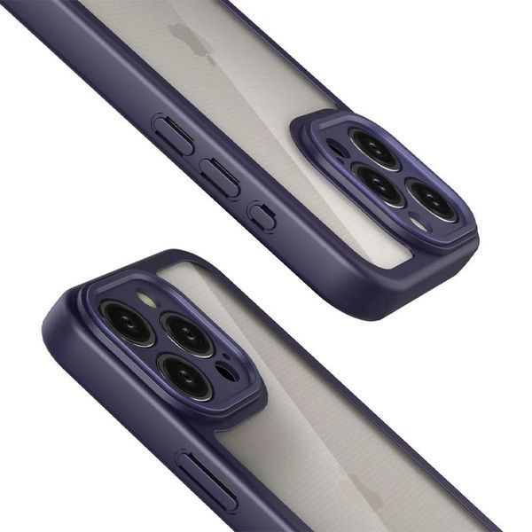 Чохол Colour 1.5mm для Iphone 15 Pro Прозорий / Purple 83246