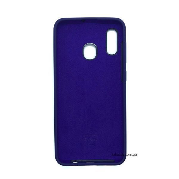 Чехол Silicone Cover для Samsung A205 / A305 Galaxy A20 / A30 Purple 34239