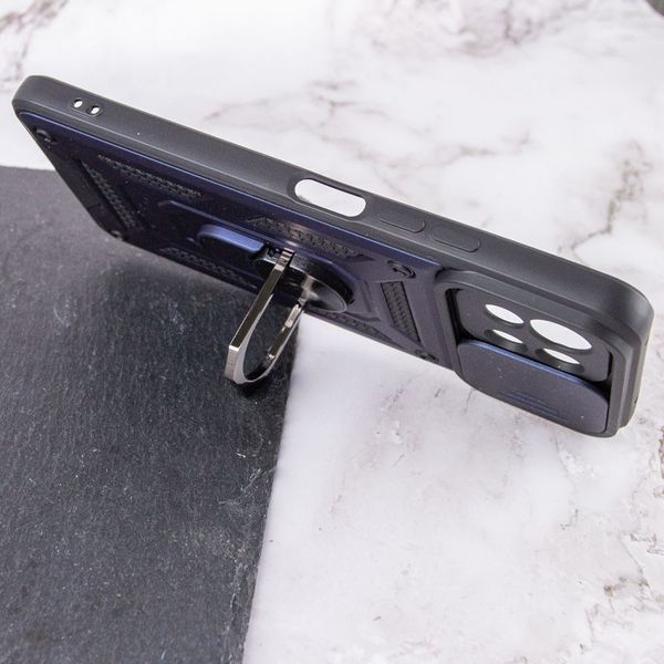 Противоударный чехол Camsh Serg Ring для Xiaomi Mi 11 Lite / 11 Lite 5G NE Синий 57672