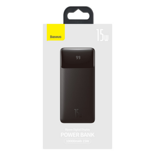 Внешний аккумулятор Baseus Bipow Digital Display 15W 10000mAh Black 59576