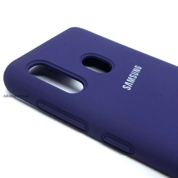 Чехол Silicone Cover для Samsung A205 / A305 Galaxy A20 / A30 Purple 34239