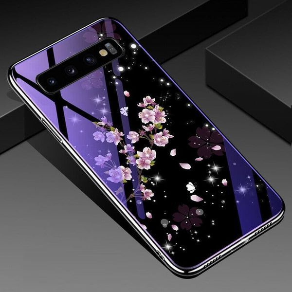 Чехол TPU+Glass Fantasy для Samsung G973 Galaxy S10 Flowers 33340 Чехол TPU+Glass Fantasy для Samsung G973 Galaxy S10 Flowers 33340