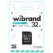 Карта пам'яті Wibrand microSDHC (UHS-1) 32Gb class 10 (adapter SD) Black 88506 2