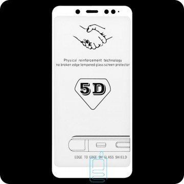 Захисне скло Premium Full для Xiaomi Redmi Note 5 / 5 Pro White 30918