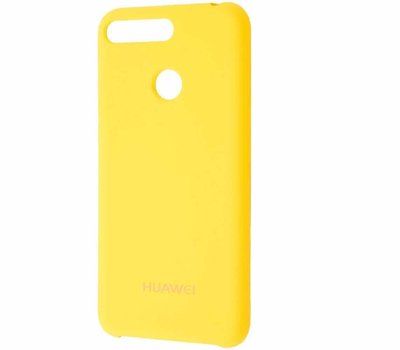 Чехол Silicone Case для Huawei Y6 Prime 2018 / Honor 7A Pro / 7C Yellow 39245