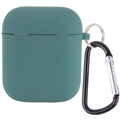 Чехол Silicone Case для Apple Airpods 1/2 Зеленый / Pine green 66970