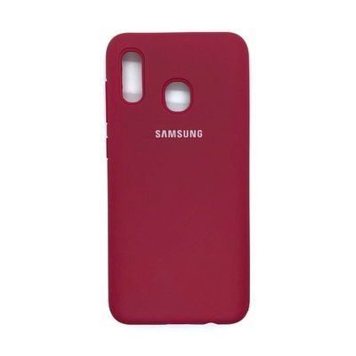 Чехол Silicone Cover для Samsung A205 / A305 Galaxy A20 / A30 Hot Pink 34245