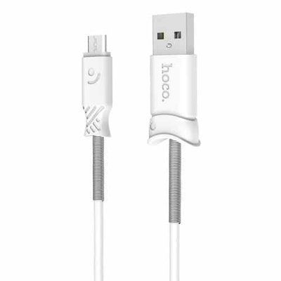 Кабель Hoco X24 Picses carged USB to MicroUSB 2.4A 1м White 36692
