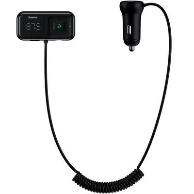 Автомобильный FM модулятор Baseus T-Typed S16 Bluetooth CCTM-E01 Black 66720