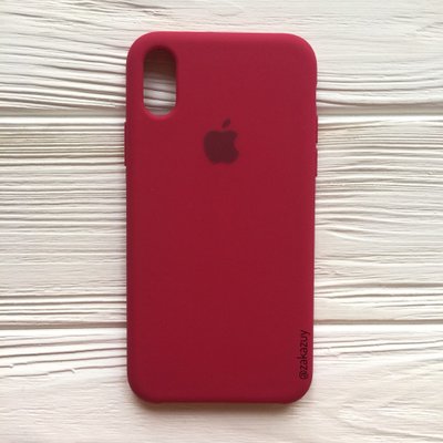 Чехол Silicone Case для Iphone X / XS Rose Red 31076