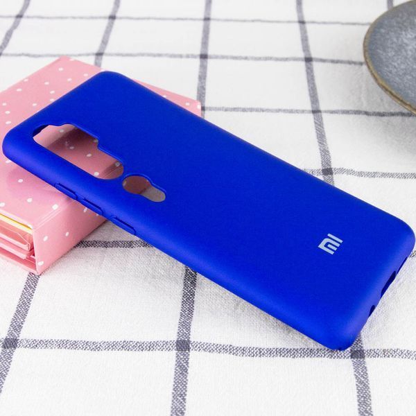Чохол Silicone Cover A для Xiaomi Mi Note 10 / 10 Pro Синій / Navy 45463