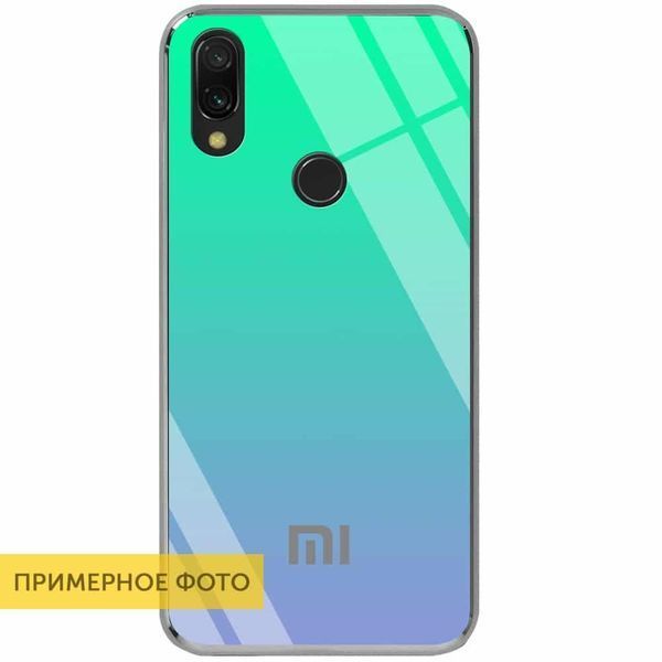 Чехол TPU+Glass Gradient Rainbow для Iphone 11 Pro Max Зеленый 38659