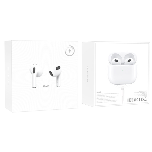 Наушники беспроводные BOROFONE BW13 White 65008