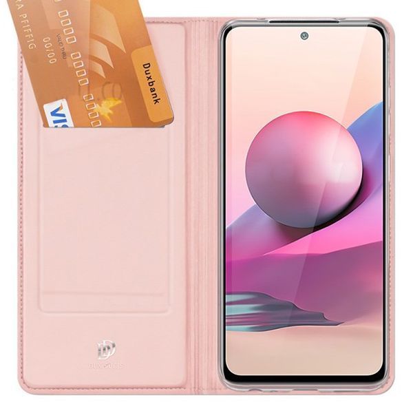Чехол-книжка Dux Ducis для Xiaomi Redmi Note 10 / Note 10s / Poco M5s Rose Gold 54435