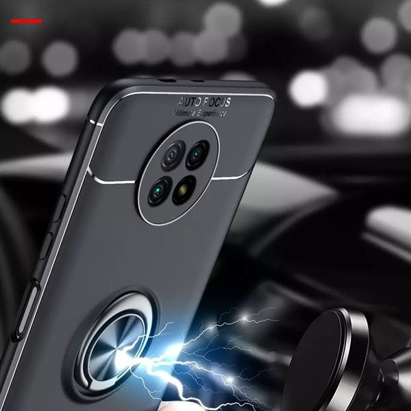 Чехол Din Color Magnet Ring для Xiaomi Redmi Note 9T Черный 52953